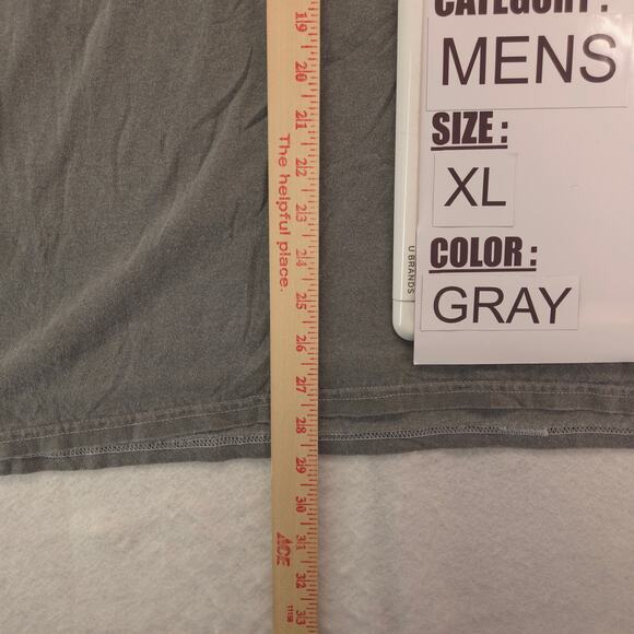 Modelo Short Sleeve Crew Neck Graphic T Shirt Mens Size Extra Large XL Gray - Picture 6 of 9